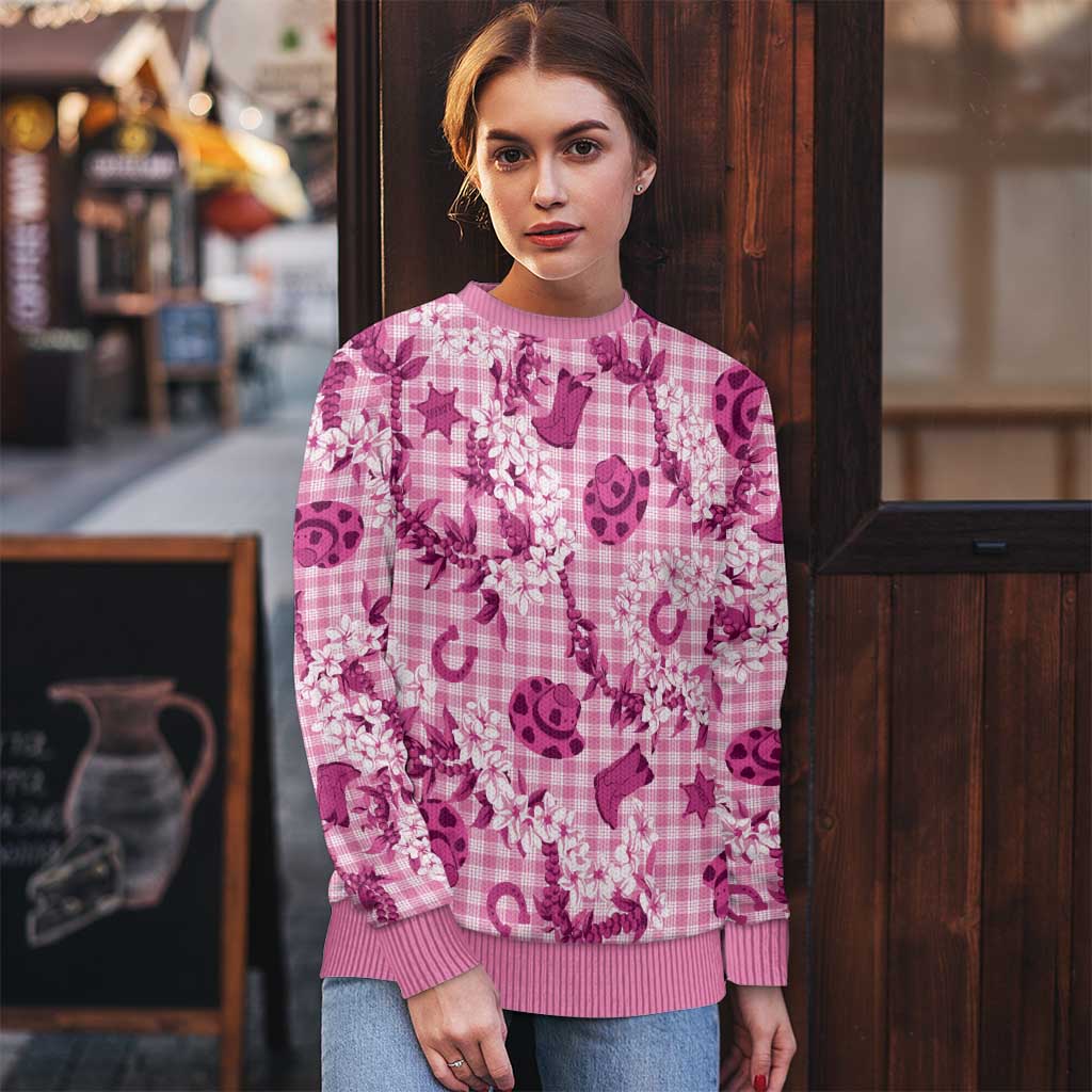 Mokihana Maile Ilima Leis Paniolo Palaka Ugly Christmas Sweater Hawaiian Omaomo Ulaula Spirit - Polynesian Pride