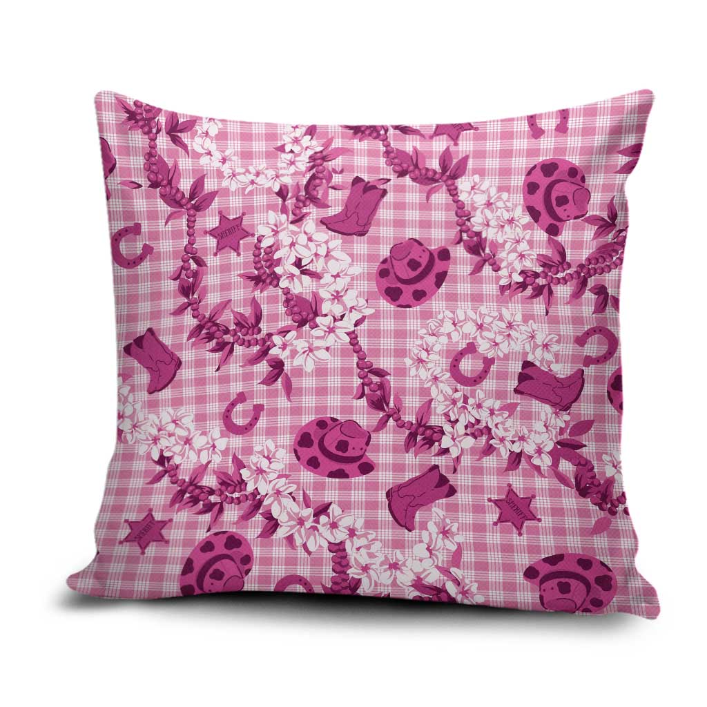 Mokihana Maile Ilima Leis Paniolo Palaka Pillow Cover Hawaiian Omaomo Ulaula Spirit - Polynesian Pride