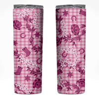 Mokihana Maile Ilima Leis Paniolo Palaka Skinny Tumbler Hawaiian Omaomo Ulaula Spirit - Polynesian Pride