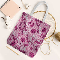 Mokihana Maile Ilima Leis Paniolo Palaka Tote Bag Hawaiian Omaomo Ulaula Spirit - Polynesian Pride