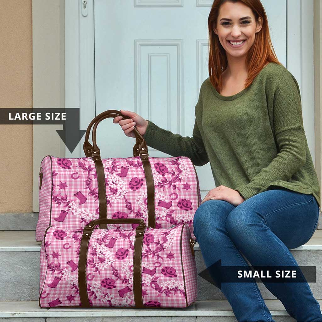 Mokihana Maile Ilima Leis Paniolo Palaka Travel Bag Hawaiian Omaomo Ulaula Spirit - Polynesian Pride