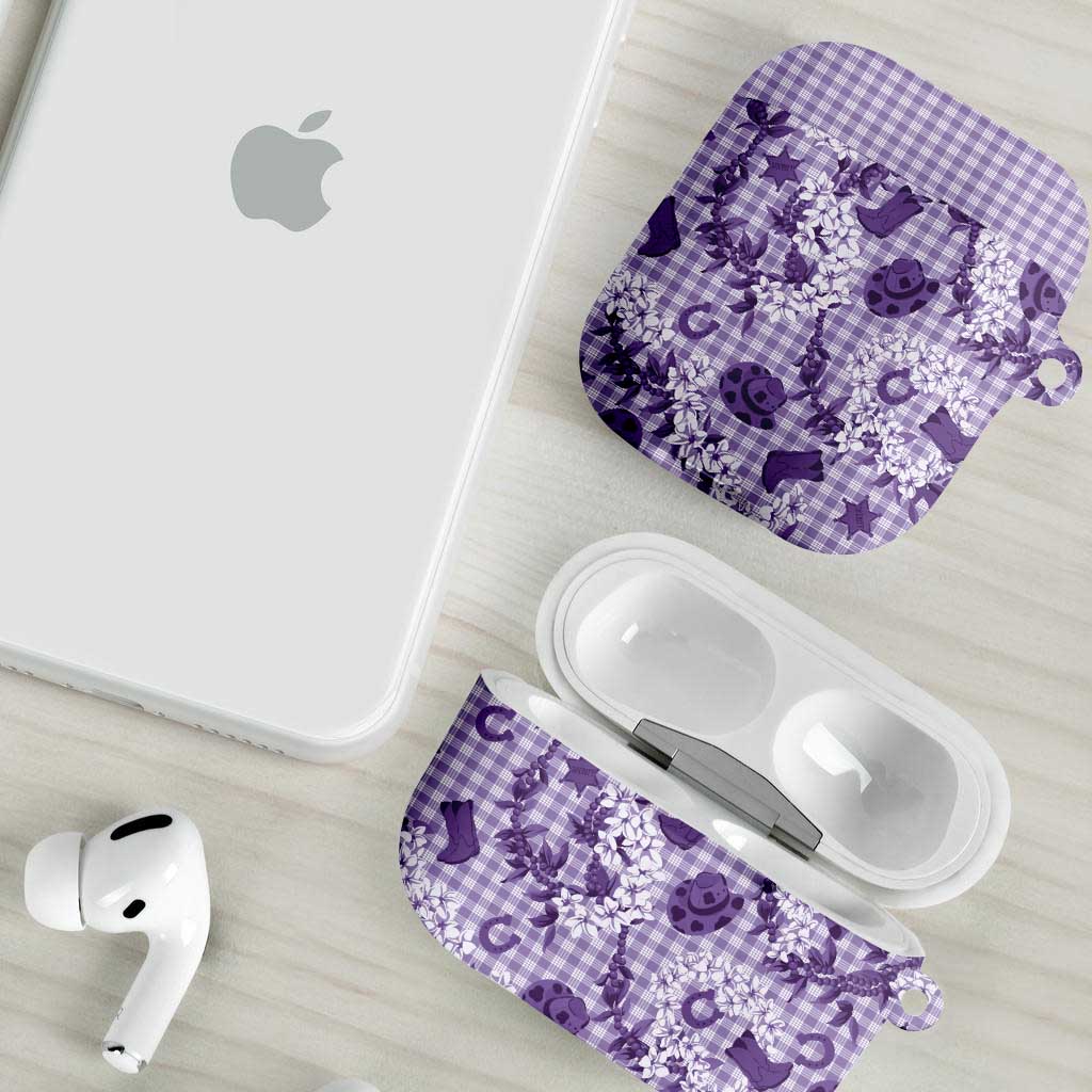 Mokihana Maile Ilima Leis Paniolo Palaka AirPods Case Hawaiian Poni Spirit - Polynesian Pride