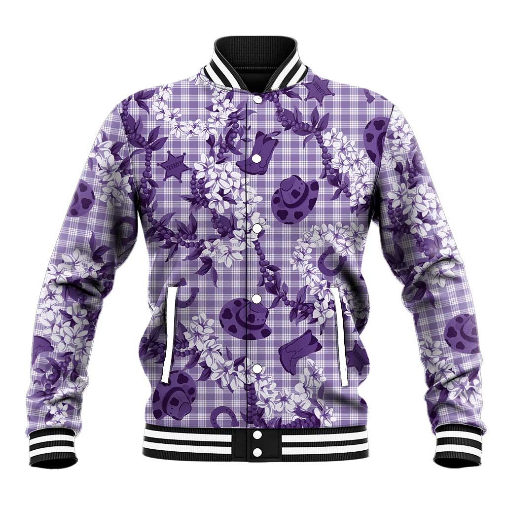 Mokihana Maile Ilima Leis Paniolo Palaka Baseball Jacket Hawaiian Poni Spirit - Polynesian Pride