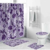 Mokihana Maile Ilima Leis Paniolo Palaka Bathroom Set Hawaiian Poni Spirit - Polynesian Pride