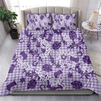 Mokihana Maile Ilima Leis Paniolo Palaka Bedding Set Hawaiian Poni Spirit - Polynesian Pride