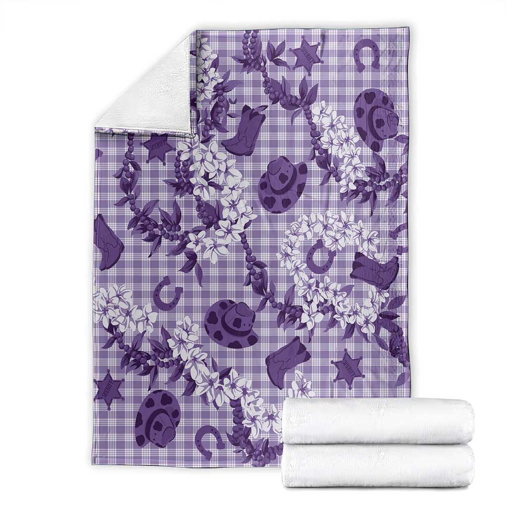 Mokihana Maile Ilima Leis Paniolo Palaka Blanket Hawaiian Poni Spirit - Polynesian Pride