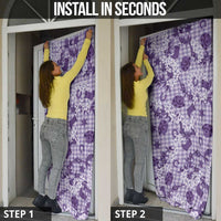 Mokihana Maile Ilima Leis Paniolo Palaka Door Cover Hawaiian Poni Spirit - Polynesian Pride