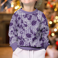 Mokihana Maile Ilima Leis Paniolo Palaka Kid Ugly Christmas Sweater Hawaiian Poni Spirit - Polynesian Pride