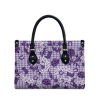 Mokihana Maile Ilima Leis Paniolo Palaka Leather Bag Hawaiian Poni Spirit - Polynesian Pride