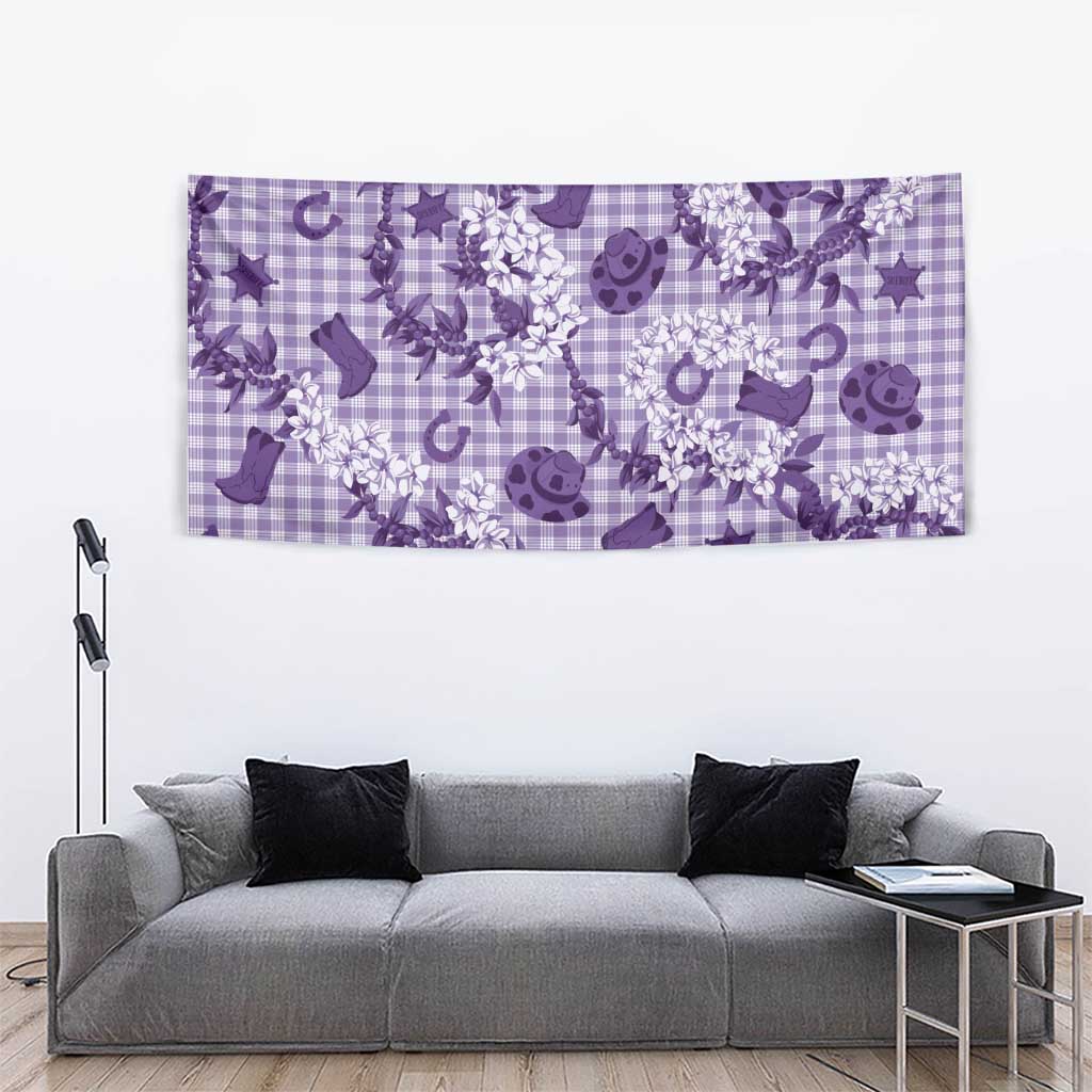 Mokihana Maile Ilima Leis Paniolo Palaka Tapestry Hawaiian Poni Spirit - Polynesian Pride