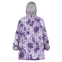 Mokihana Maile Ilima Leis Paniolo Palaka Wearable Blanket Hoodie Hawaiian Poni Spirit - Polynesian Pride