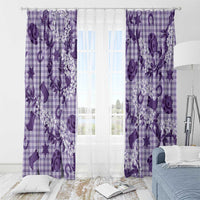 Mokihana Maile Ilima Leis Paniolo Palaka Window Curtain Hawaiian Poni Spirit - Polynesian Pride