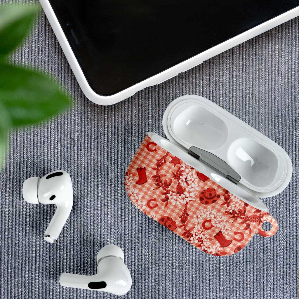Mokihana Maile Ilima Leis Paniolo Palaka AirPods Case Hawaiian Ulaula Spirit - Polynesian Pride