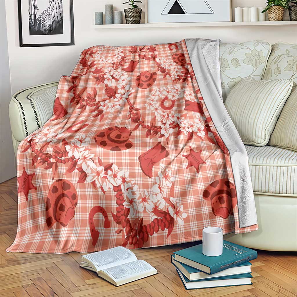 Mokihana Maile Ilima Leis Paniolo Palaka Blanket Hawaiian Ulaula Spirit - Polynesian Pride