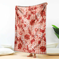 Mokihana Maile Ilima Leis Paniolo Palaka Blanket Hawaiian Ulaula Spirit - Polynesian Pride