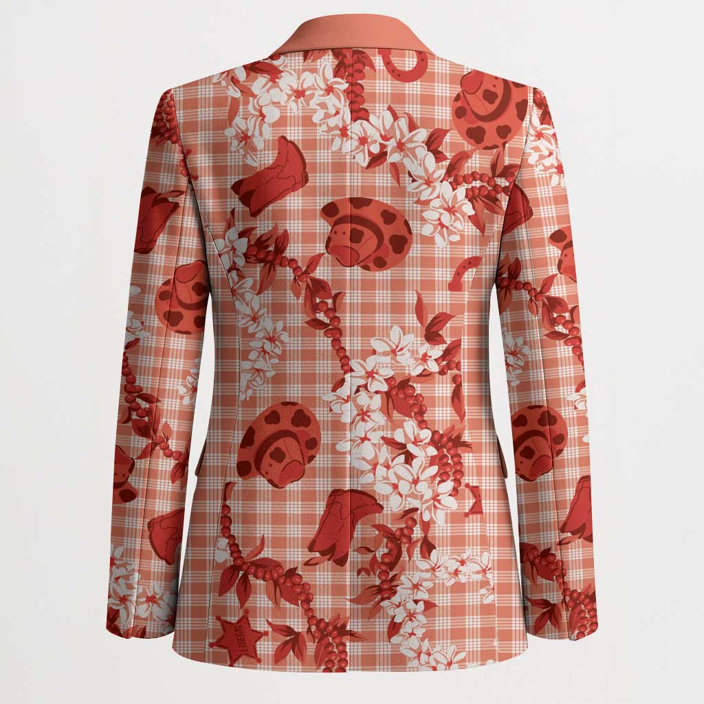 Mokihana Maile Ilima Leis Paniolo Palaka Blazer Hawaiian Ulaula Spirit - Polynesian Pride