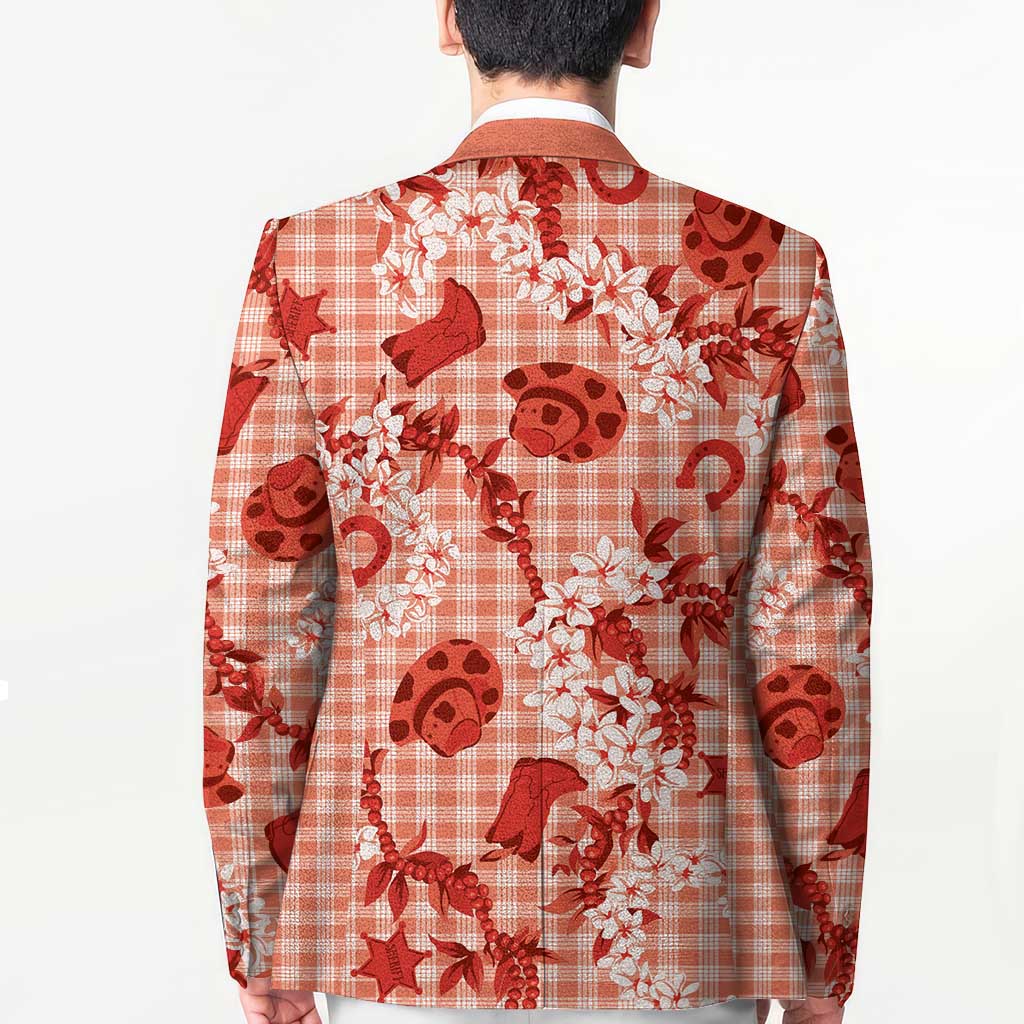 Mokihana Maile Ilima Leis Paniolo Palaka Blazer Hawaiian Ulaula Spirit - Polynesian Pride