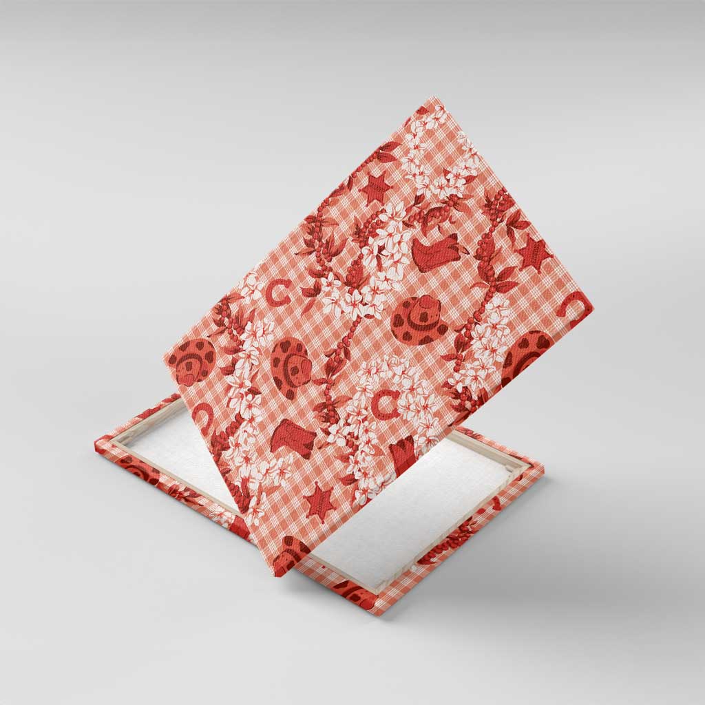 Mokihana Maile Ilima Leis Paniolo Palaka Canvas Wall Art Hawaiian Ulaula Spirit - Polynesian Pride