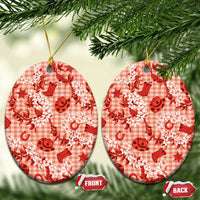 Mokihana Maile Ilima Leis Paniolo Palaka Ceramic Ornament Hawaiian Ulaula Spirit - Polynesian Pride