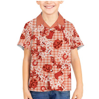 Mokihana Maile Ilima Leis Paniolo Palaka Family Matching Mermaid Dress and Hawaiian Shirt Hawaiian Ulaula Spirit - Polynesian Pride