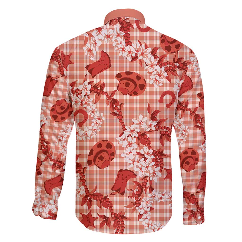 Mokihana Maile Ilima Leis Paniolo Palaka Family Matching Puletasi and Hawaiian Shirt Hawaiian Ulaula Spirit - Polynesian Pride