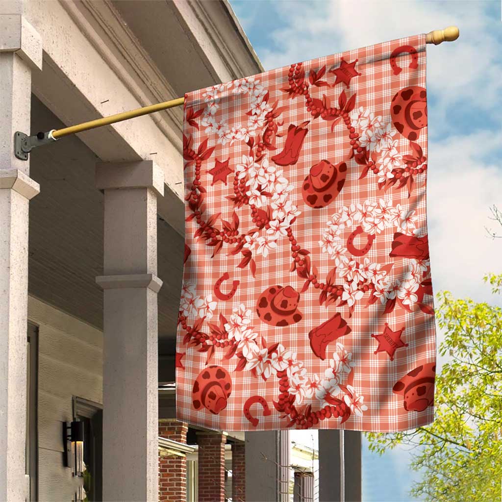 Mokihana Maile Ilima Leis Paniolo Palaka Garden Flag Hawaiian Ulaula Spirit - Polynesian Pride