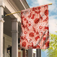 Mokihana Maile Ilima Leis Paniolo Palaka Garden Flag Hawaiian Ulaula Spirit - Polynesian Pride