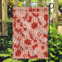 Mokihana Maile Ilima Leis Paniolo Palaka Garden Flag Hawaiian Ulaula Spirit - Polynesian Pride