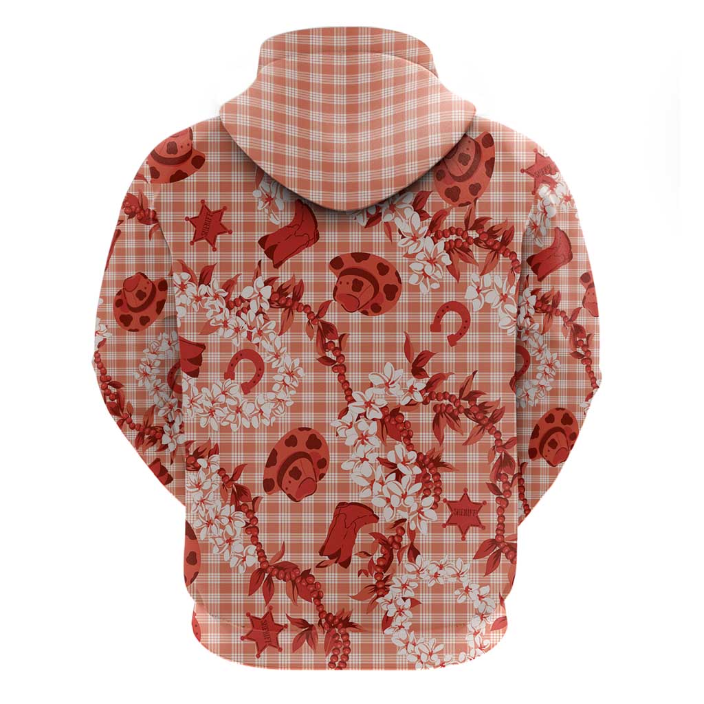 Mokihana Maile Ilima Leis Paniolo Palaka Hoodie Hawaiian Ulaula Spirit - Polynesian Pride