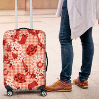 Mokihana Maile Ilima Leis Paniolo Palaka Luggage Cover Hawaiian Ulaula Spirit - Polynesian Pride