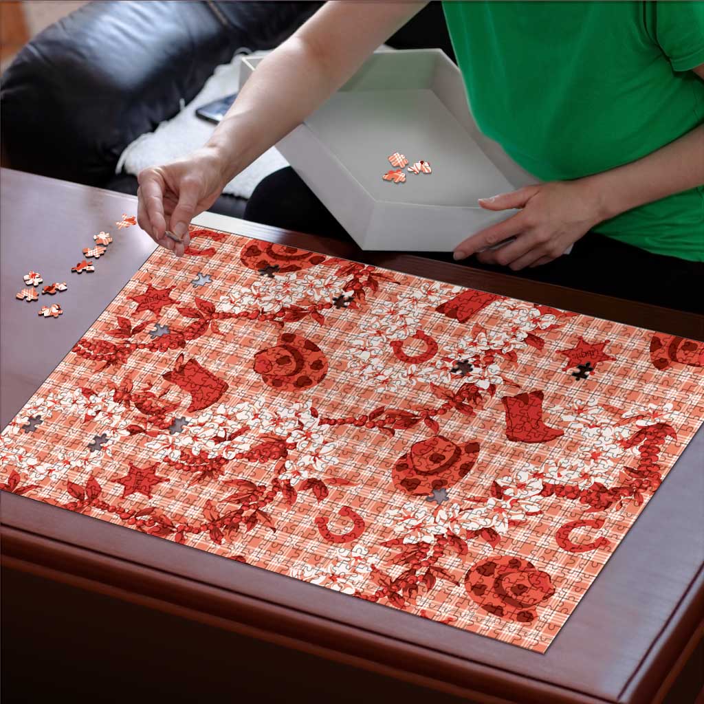 Mokihana Maile Ilima Leis Paniolo Palaka Puzzle Hawaiian Ulaula Spirit - Polynesian Pride