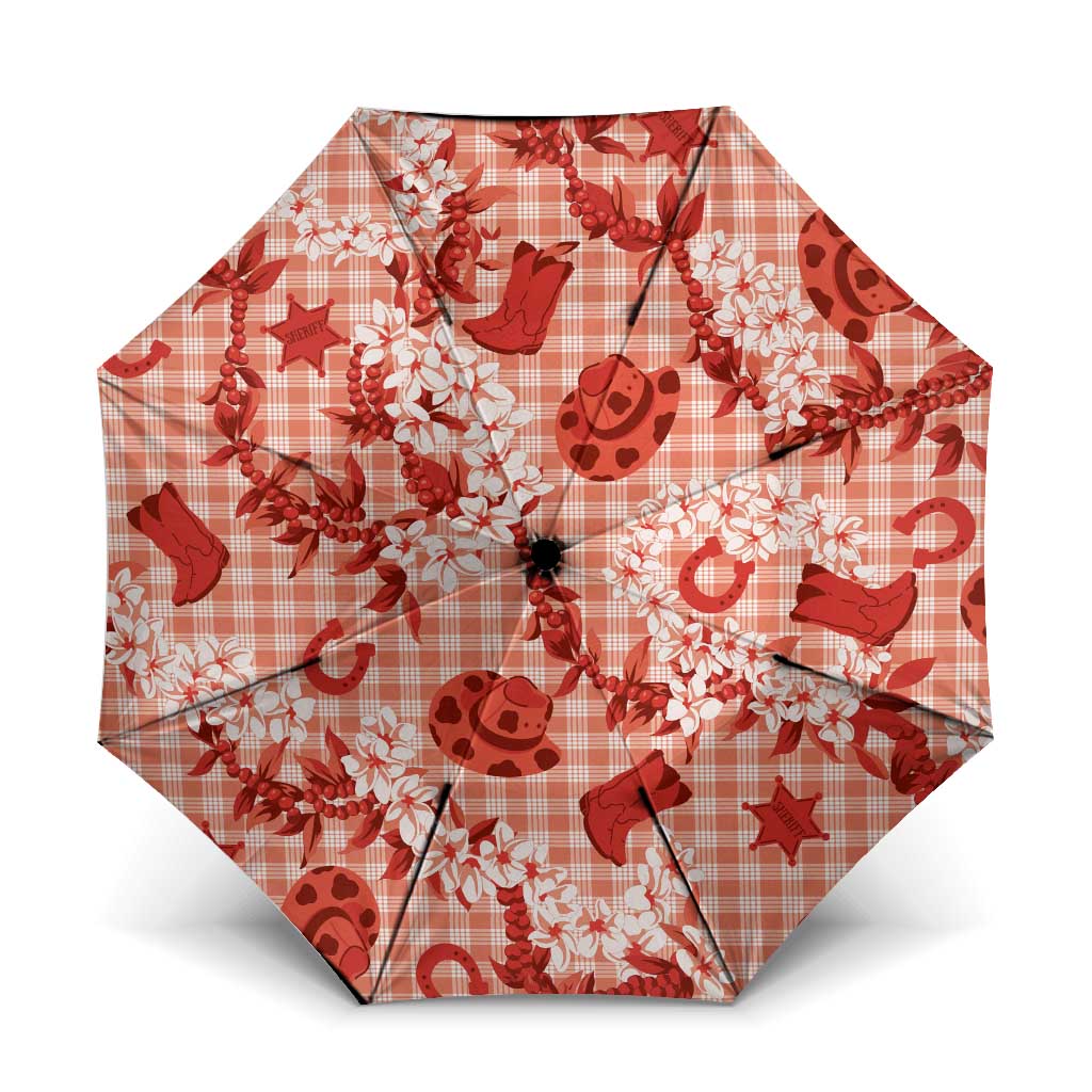 Mokihana Maile Ilima Leis Paniolo Palaka Umbrella Hawaiian Ulaula Spirit - Polynesian Pride