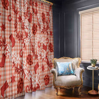 Mokihana Maile Ilima Leis Paniolo Palaka Window Curtain Hawaiian Ulaula Spirit - Polynesian Pride