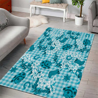 Mokihana Maile Ilima Leis Paniolo Palaka Area Rug Hawaiian Polu Opa Spirit - Polynesian Pride