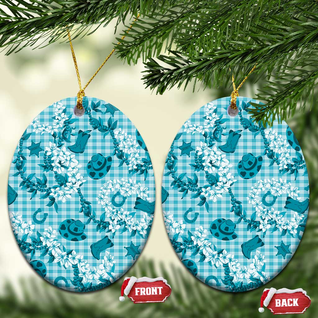 Mokihana Maile Ilima Leis Paniolo Palaka Ceramic Ornament Hawaiian Polu Opa Spirit - Polynesian Pride