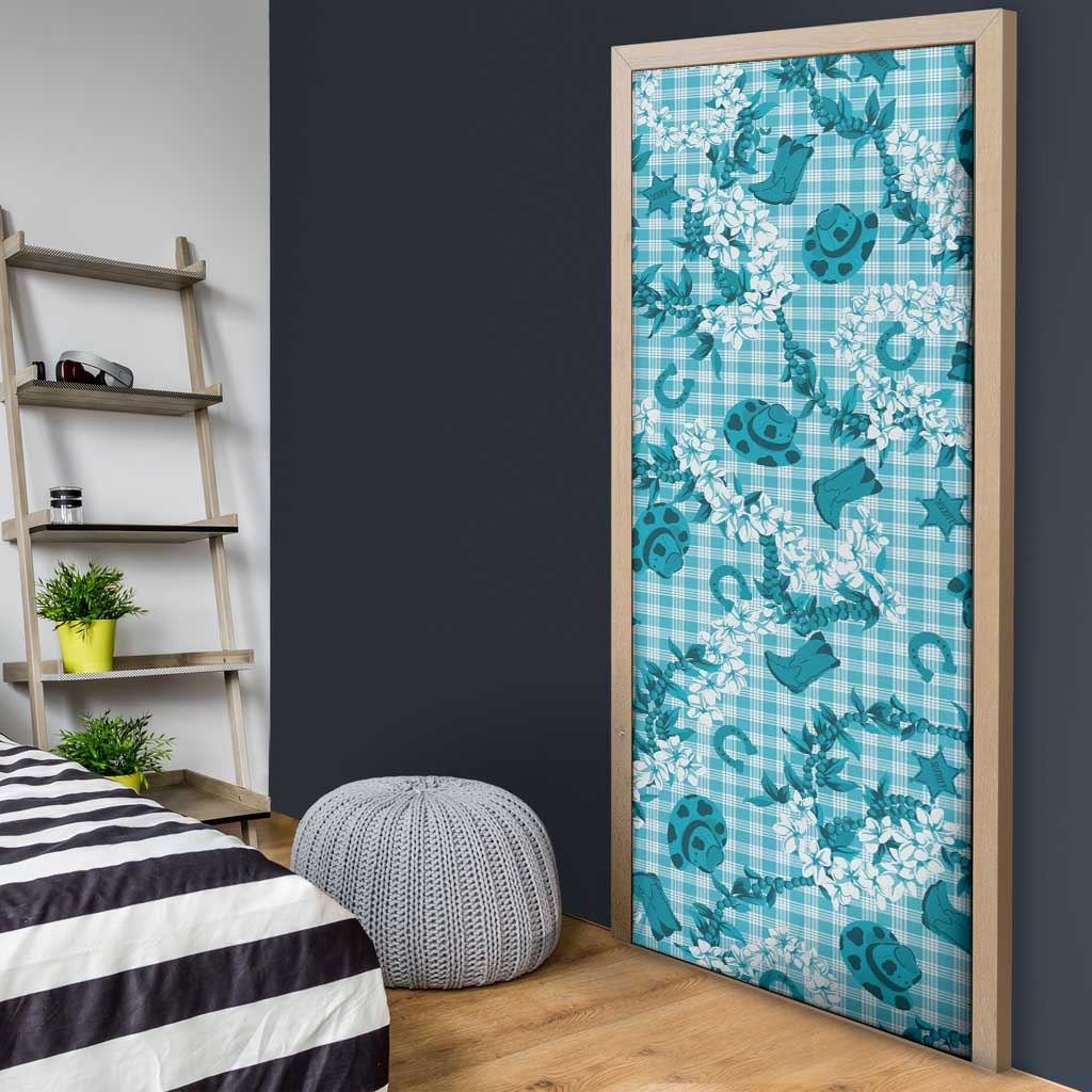 Mokihana Maile Ilima Leis Paniolo Palaka Door Cover Hawaiian Polu Opa Spirit - Polynesian Pride