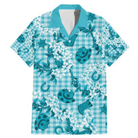 Mokihana Maile Ilima Leis Paniolo Palaka Family Matching Mermaid Dress and Hawaiian Shirt Hawaiian Polu Opa Spirit - Polynesian Pride