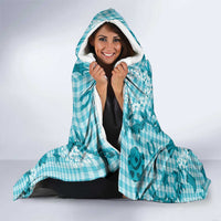 Mokihana Maile Ilima Leis Paniolo Palaka Hooded Blanket Hawaiian Polu Opa Spirit - Polynesian Pride