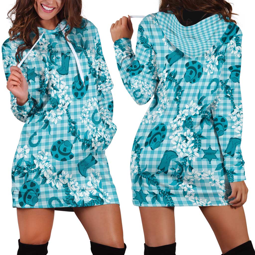 Mokihana Maile Ilima Leis Paniolo Palaka Hoodie Dress Hawaiian Polu Opa Spirit - Polynesian Pride