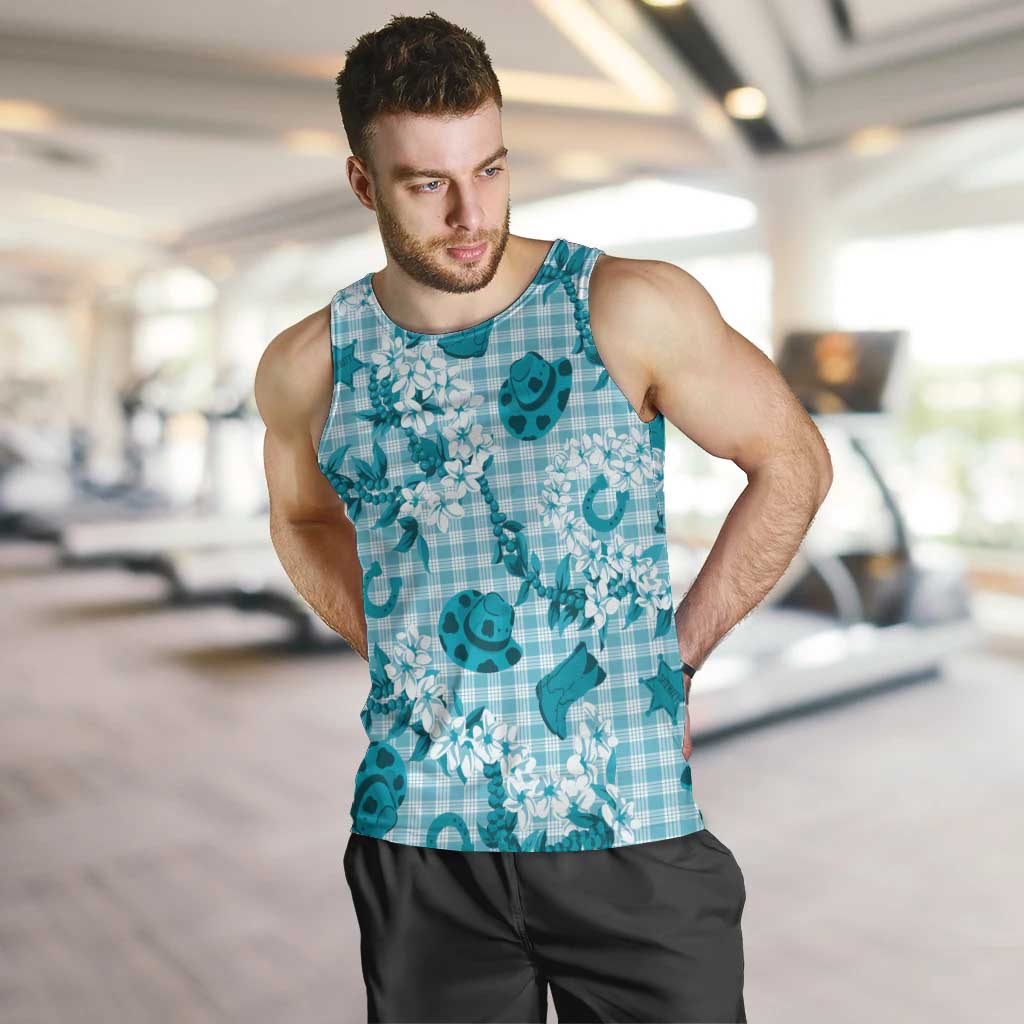 Mokihana Maile Ilima Leis Paniolo Palaka Men Tank Top Hawaiian Polu Opa Spirit - Polynesian Pride