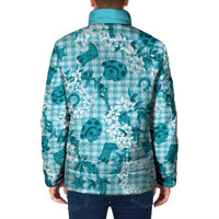 Mokihana Maile Ilima Leis Paniolo Palaka Padded Jacket Hawaiian Polu Opa Spirit - Polynesian Pride