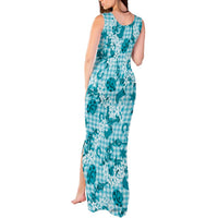 Mokihana Maile Ilima Leis Paniolo Palaka Tank Maxi Dress Hawaiian Polu Opa Spirit - Polynesian Pride