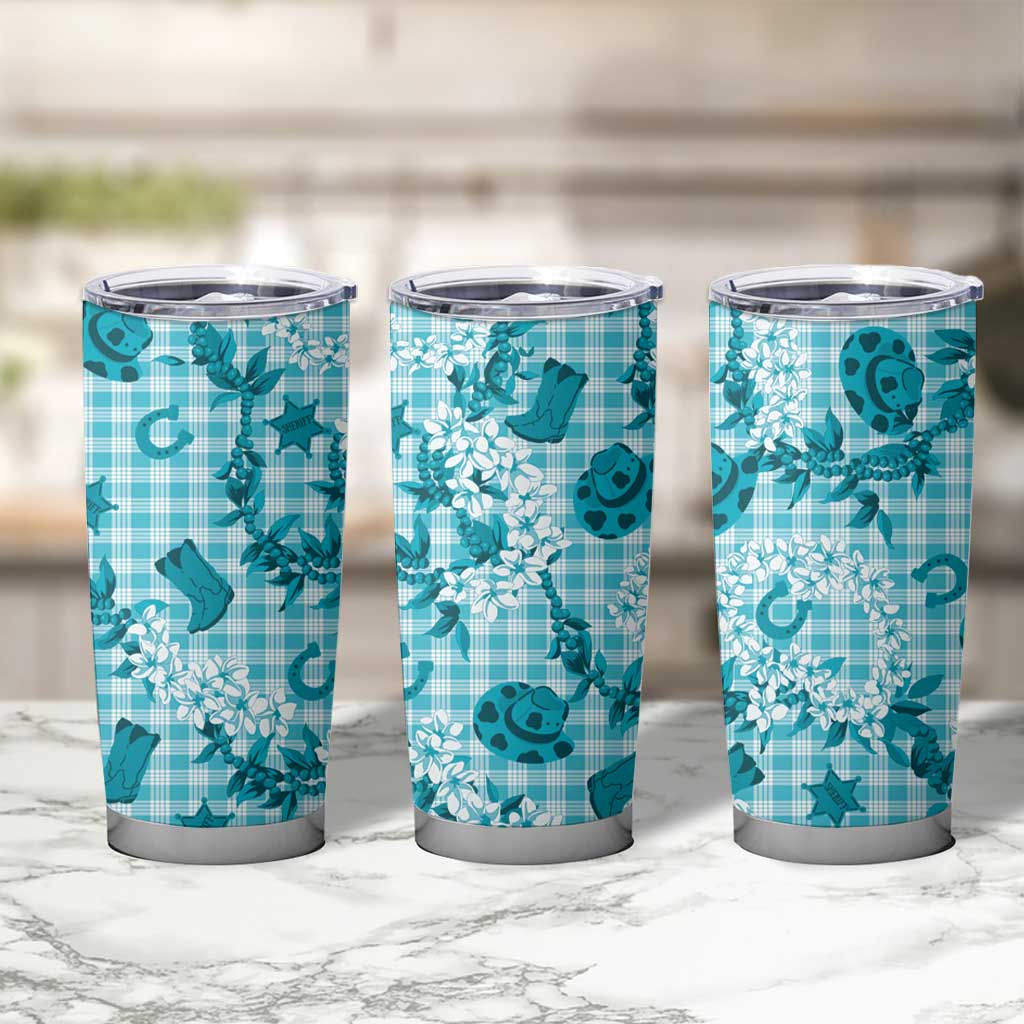 Mokihana Maile Ilima Leis Paniolo Palaka Tumbler Cup Hawaiian Polu Opa Spirit - Polynesian Pride