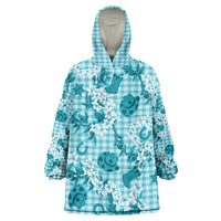 Mokihana Maile Ilima Leis Paniolo Palaka Wearable Blanket Hoodie Hawaiian Polu Opa Spirit - Polynesian Pride