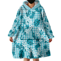 Mokihana Maile Ilima Leis Paniolo Palaka Wearable Blanket Hoodie Hawaiian Polu Opa Spirit - Polynesian Pride