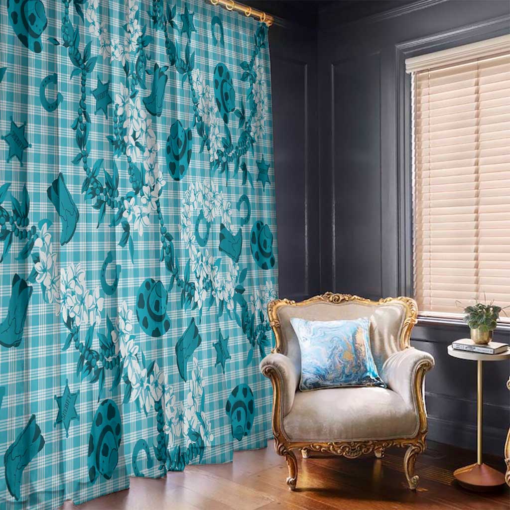 Mokihana Maile Ilima Leis Paniolo Palaka Window Curtain Hawaiian Polu Opa Spirit - Polynesian Pride