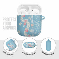 Blue Hawaii Anthurium Plumeria Lei AirPods Case LT9 - Polynesian Pride