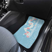 Blue Hawaii Anthurium Plumeria Lei Car Mats LT9 - Polynesian Pride