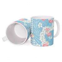 Blue Hawaii Anthurium Plumeria Lei Ceramic Mug LT9 - Polynesian Pride