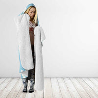 Blue Hawaii Anthurium Plumeria Lei Hooded Blanket LT9 - Polynesian Pride